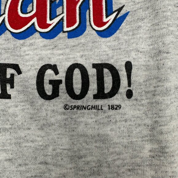Vintage T Shirt 1990s American Christian Grace God Gray XL Patriotic July 4th - Picture 6 of 8